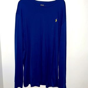 Blue polo long sleeve